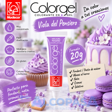 COLORANTE EN GEL VIOLETA (BOTE 20g)