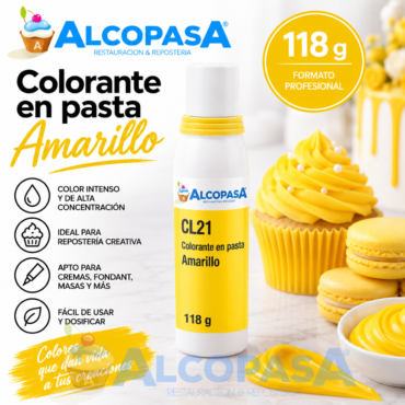 COLORANTE EN PASTA AMARILLO (BOTE 118g)