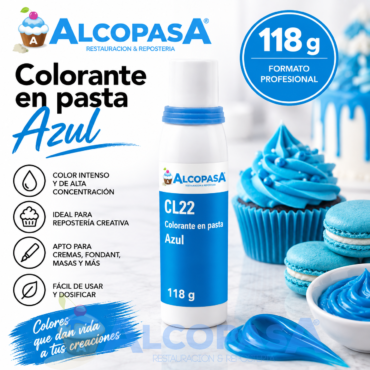 COLORANTE EN PASTA AZUL (BOTE 118g)
