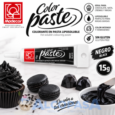 COLORANTE EN PASTA LIPOSOLUBLE NEGRO (BOTE 15g)
