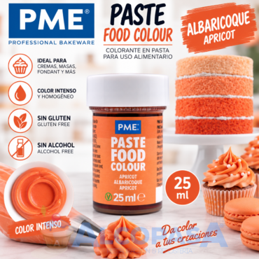 COLORANTE EN PASTA PME ALBARICOQUE (BOTE 25ml)