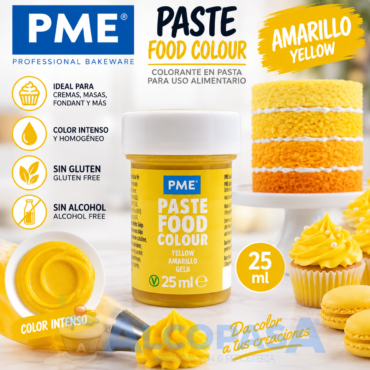 COLORANTE EN PASTA PME AMARILLO (BOTE 25ml)