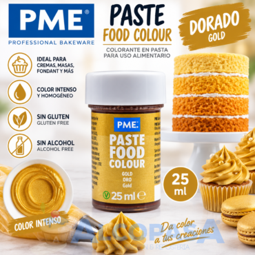 COLORANTE EN PASTA PME ORO VIEJO (BOTE 25ml)
