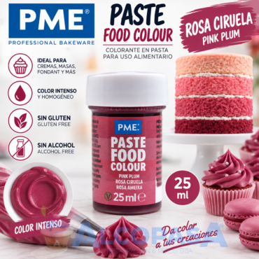 COLORANTE EN PASTA PME ROSA (BOTE 25ml)