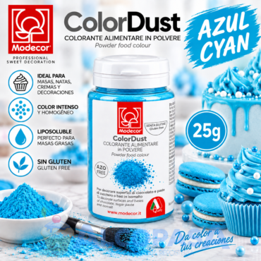 COLORANTE EN POLVO AZUL MODECOR (BOTE 25g)