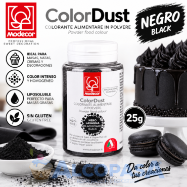 COLORANTE EN POLVO NEGRO (BOTE 25g)