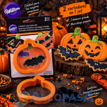 CORTADOR DE GALLETAS "CALABAZA+MURCIELAGO" (Ud)