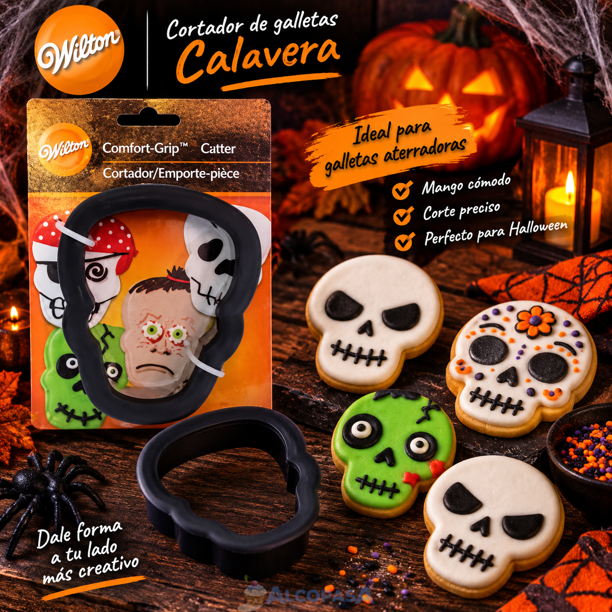 CORTADOR DE GALLETAS "CALAVERA" (Ud)