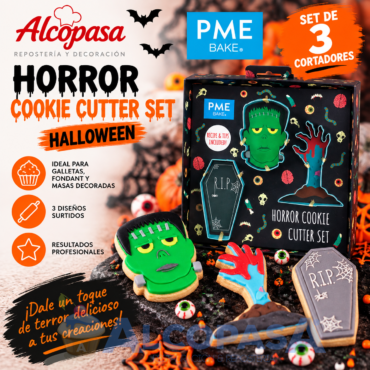 CORTADORES HALLOWEEN PME "HORROR" (SET 3Uds)