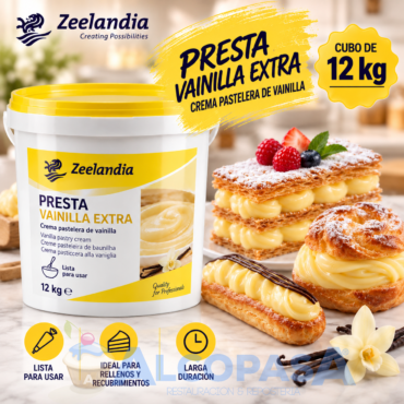 CREMA PASTELERA "PRESTA VAINILLA EXTRA" (CUBO 12kg)