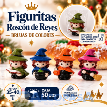 FIGURITAS ROSCÓN "BRUJAS COLORES"308 (CAJA 50Uds)