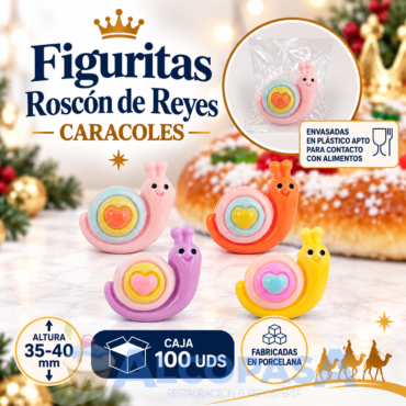 FIGURITAS ROSCÓN "CARACOLES" 673 (CAJA100Uds)