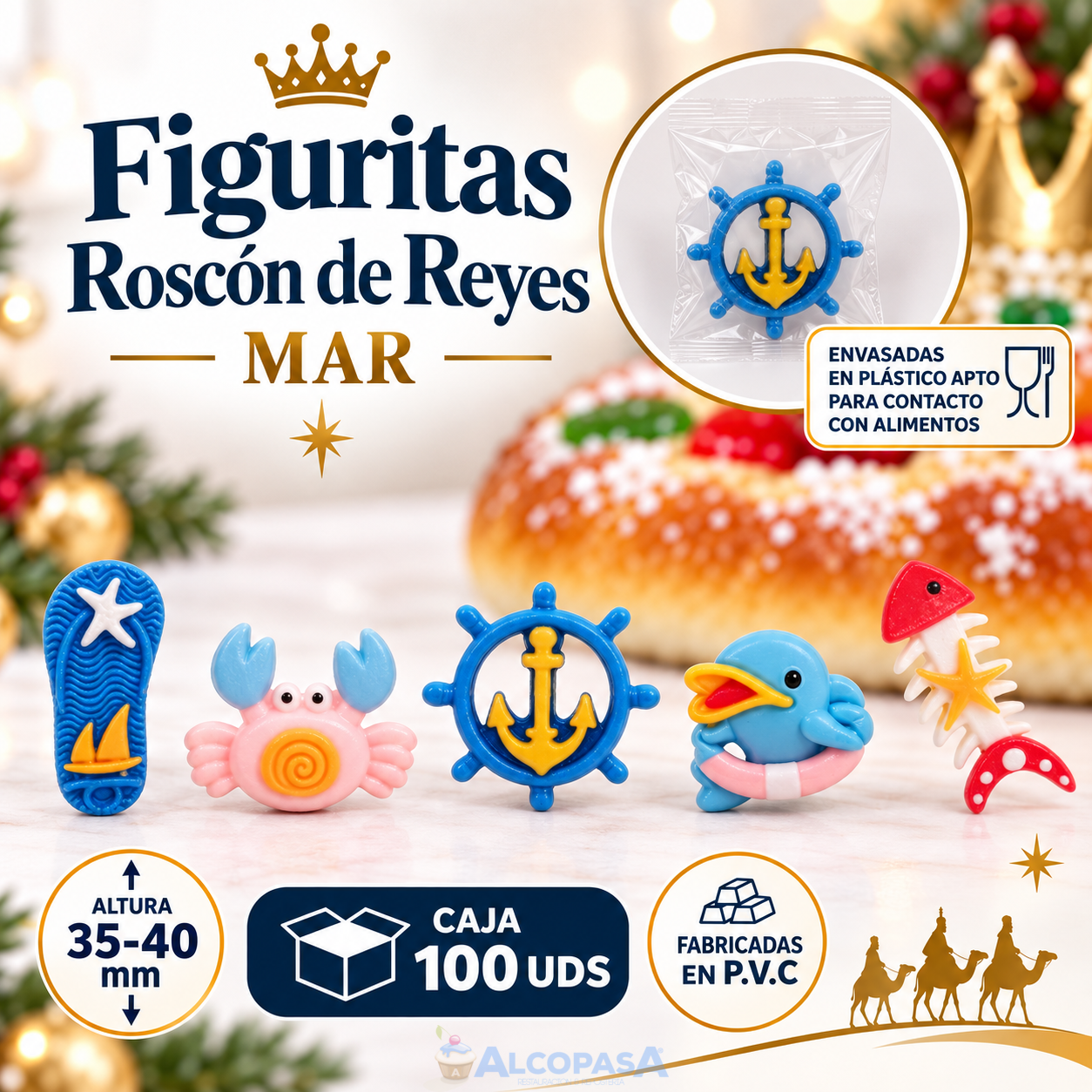 FIGURITAS ROSCÓN "MAR" 664 (CAJA100Uds)