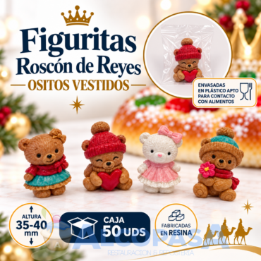FIGURITAS ROSCÓN "OSOS VESTIDOS"154 (CAJA 50Uds)