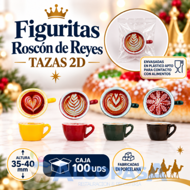 FIGURITAS ROSCÓN "TAZAS 2D" 699 (CAJA100Uds)