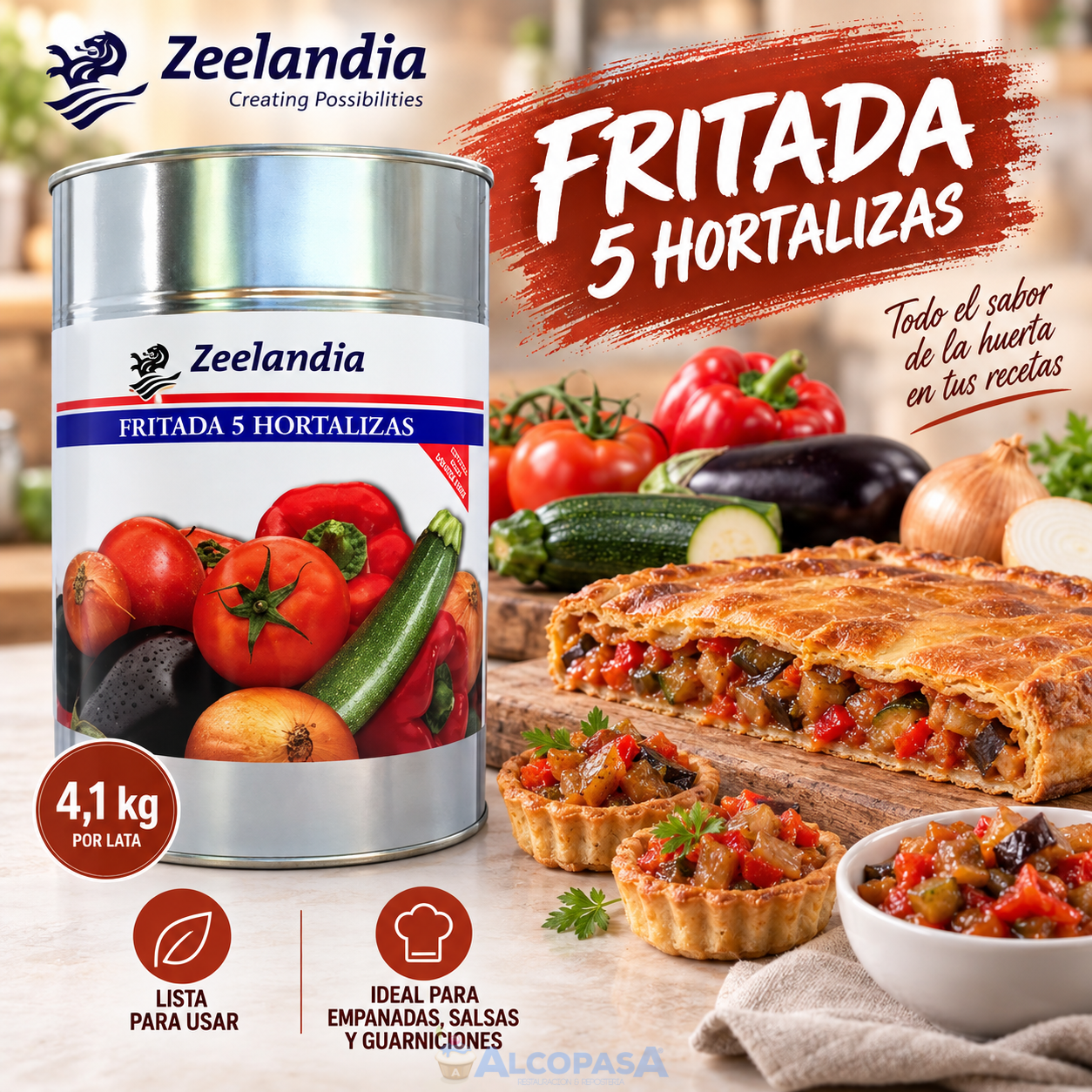 FRITADA DE HORTALIZAS (LATA 4,1Kg)