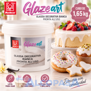 GLAZEART GLASA BLANCA PARA DECORAR (CUBO 1,65Kg)