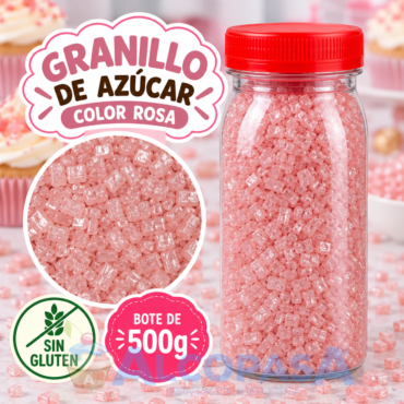 GRANILLO AZÚCAR ROSA (BOTE 500g)