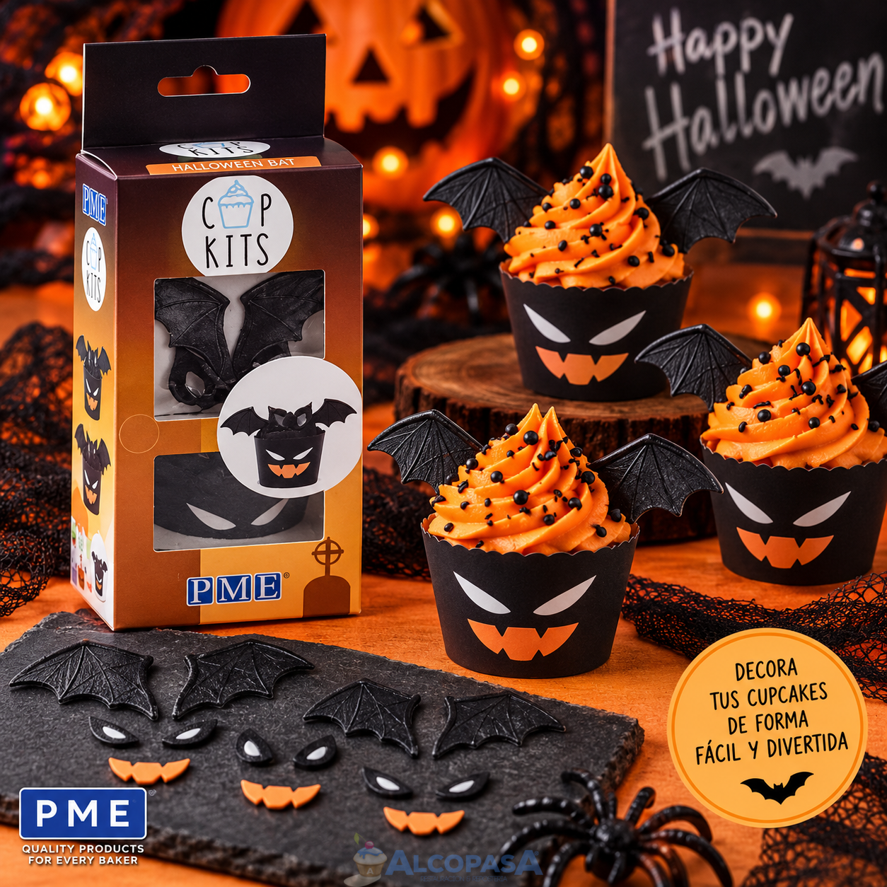KIT DE HALLOWEEN BAT PME (Ud)