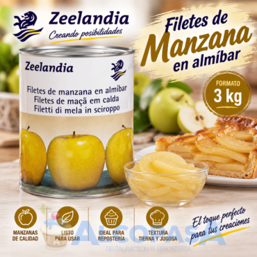 MANZANAS FILETEADAS (LATA 3 kg)