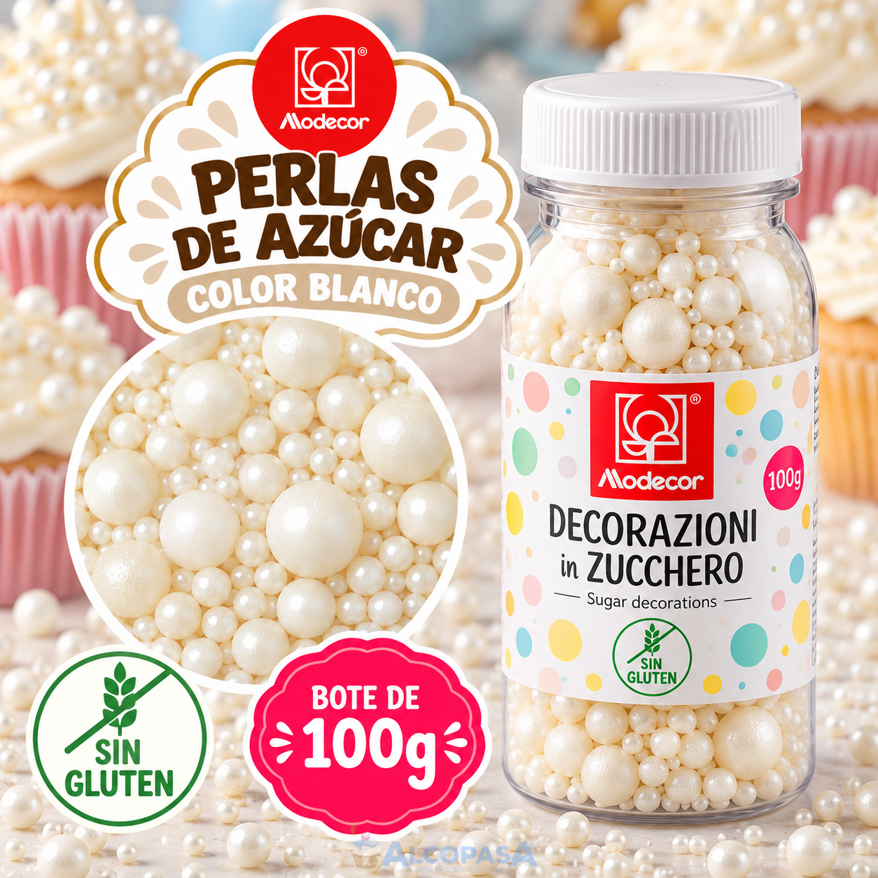 MIX PERLAS BLANCA MODECOR (BOTE 100g)