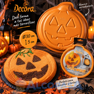 MOLDE CALABAZA NARANJA Ø30x5cm (Ud)