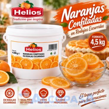 NARANJAS EN DISCOS (CUBO 4.5 kg)