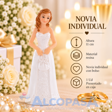NOVIA INDIVIDUAL CON BOLSO 11cm 28501 (Ud)