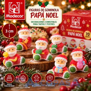 PAPA NOEL DE GOMINOLA MODECOR (CAJA 70Uds)