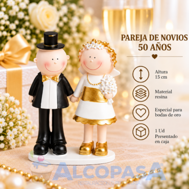 PAREJA ANIVERSARIO ORO 50 AÑOS 29070 (Ud)