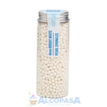 PERLAS - SPRINKLES PME BLANCO 4mm (BOTE 74g)