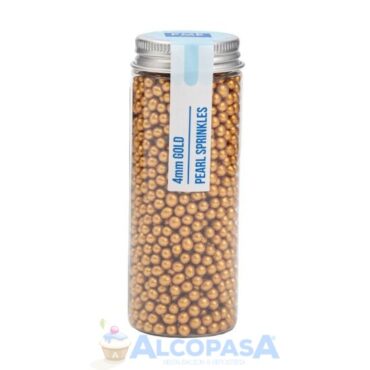 PERLAS - SPRINKLES PME DORADO 4mm (BOTE 74g)