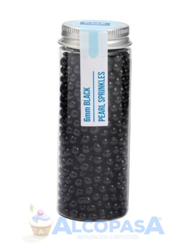 PERLAS - SPRINKLES PME NEGRO 6mm (BOTE 60g)