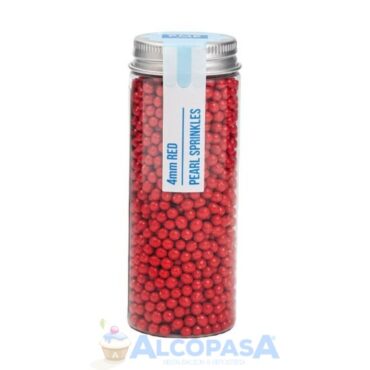 PERLAS - SPRINKLES PME ROJO 4mm (BOTE 74g)