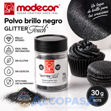 POLVO BRILLO NEGRO TOUCH MODECOR (BOTE 30g)