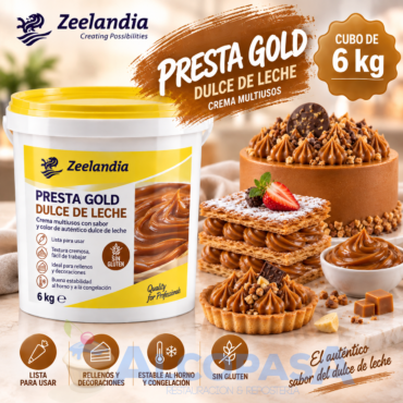 PRESTA GOLD DULCE DE LECHE (CUBO 6Kg)