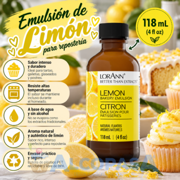 AROMA DE LIMÓN LORANN (BOTE 118ml)