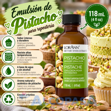 AROMA DE PISTACHO LORANN (BOTE 118ml)