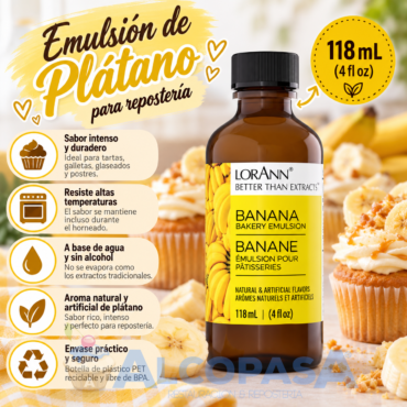 AROMA DE PLÁTANO LORANN (BOTE 118ml)