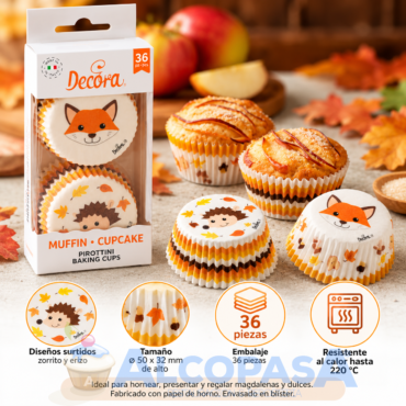 CÁPSULAS AMIGOS BOSQUE DECORA Ø5cm (BLISTER 36Uds)