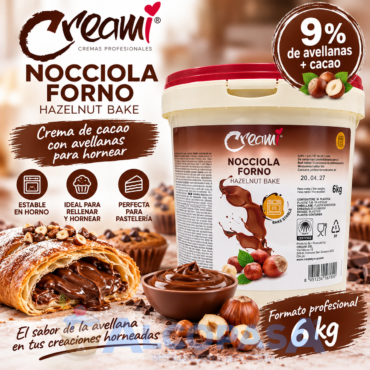 CREMA AVELLANAS 9% HORNO CREAMI (CUBO 6Kg)