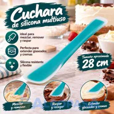 CUCHARA-ESPÁTULA DE SILICONA WILTON 28cm (Ud)