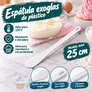 ESPÁTULA BLANCA EXOGLAS 25cm (Ud)