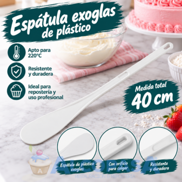 ESPÁTULA BLANCA EXOGLAS 40cm (Ud)