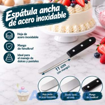 ESPÁTULA INOX. LISA 11 cm  (Ud)