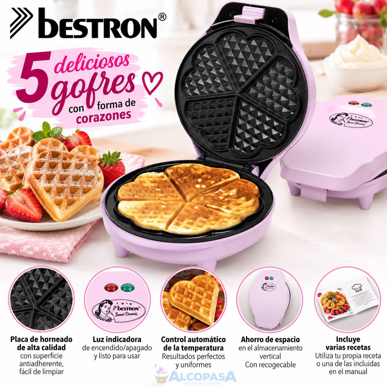 GOFRERA BESTRON CORAZÓN (Ud)