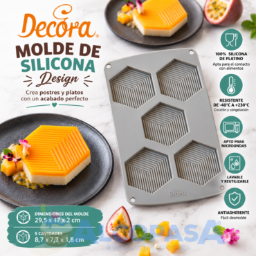 MOLDE DE SILICONA DECORA CUBE (Ud)