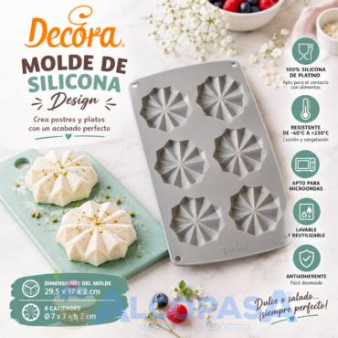 MOLDE DE SILICONA DECORA HAPPY WHEEL (Ud)