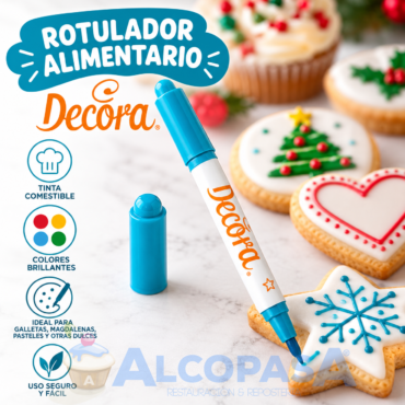 ROTULADOR ALIMENTARIO AZUL CLARO DECORA (Ud)