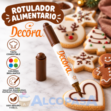 ROTULADOR ALIMENTARIO MARRÓN DECORA (Ud)